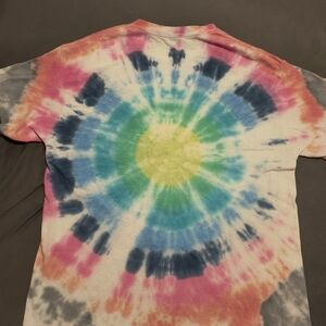 Vintage colorful Tie-Dye T-Shirt. Men size large. Gildan heavy cotton.